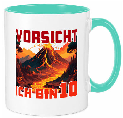 10. Geburtstag | 10 Jahre Vulkanausbruch Vulkan Humor Geschenkidee Tasse