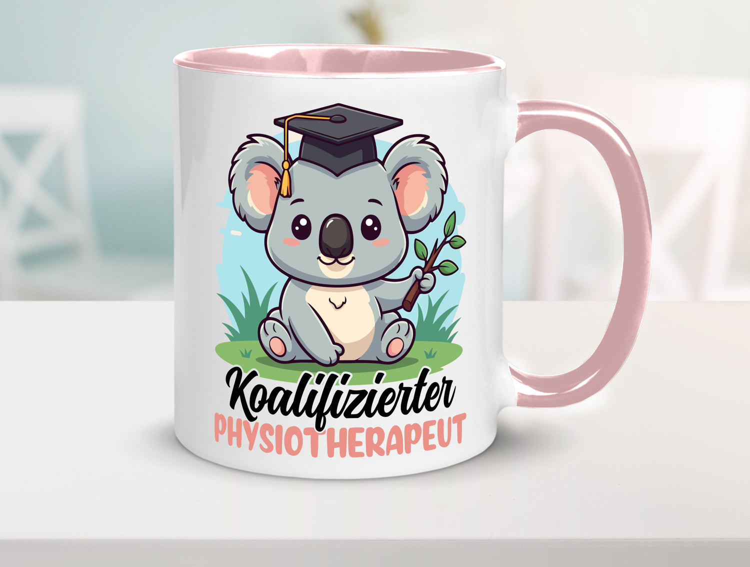 Koalifizierter Physiotherapeut Geschenk Humor Geschenkidee lustiger Spruch Tasse