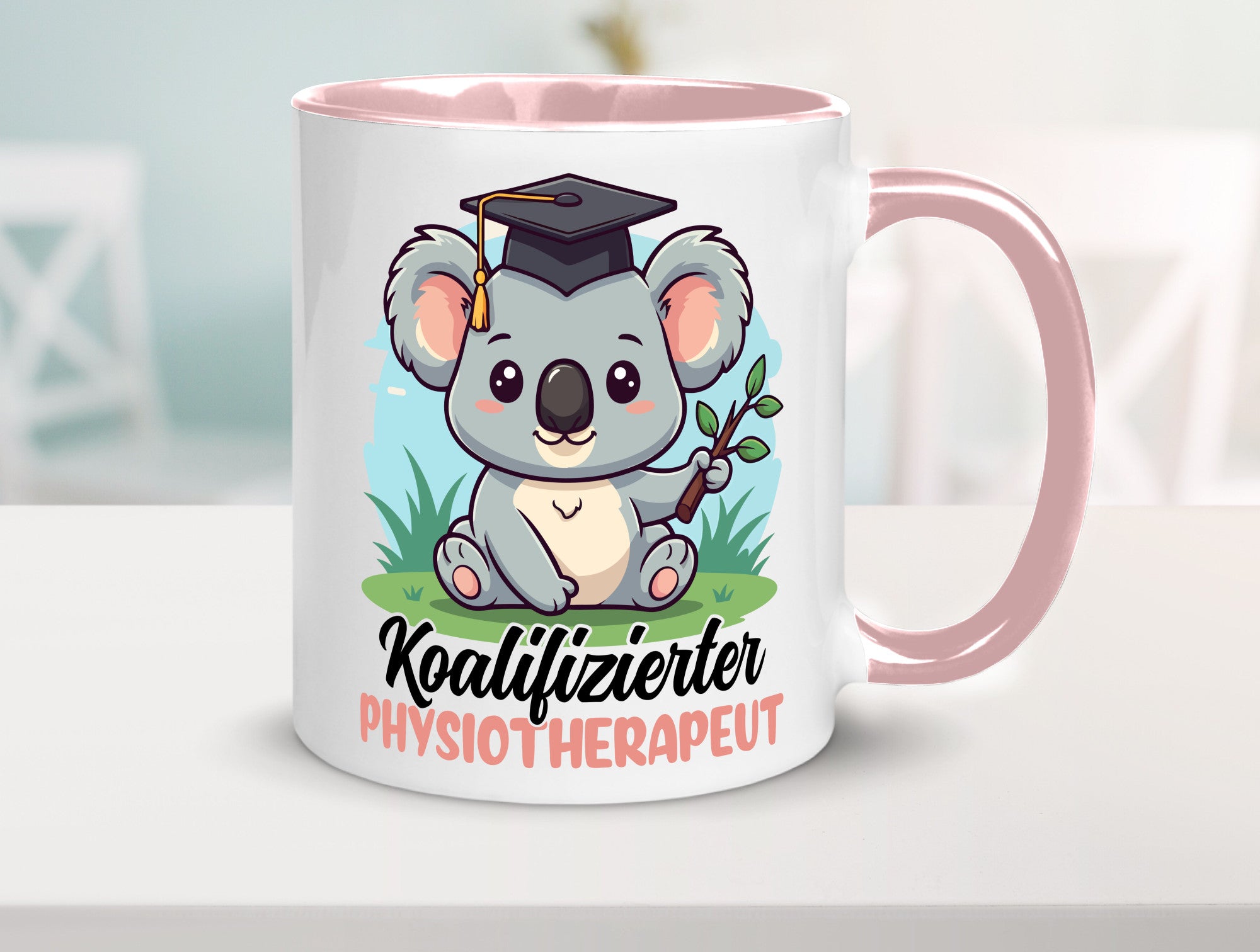 Koalifizierter Physiotherapeut Geschenk Humor Geschenkidee lustiger Spruch Tasse
