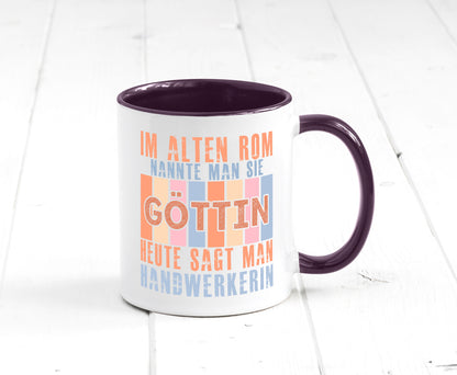 Heute sagt man: Handwerkerin | Handwerkerinnen Geschenk Humor Geschenkidee