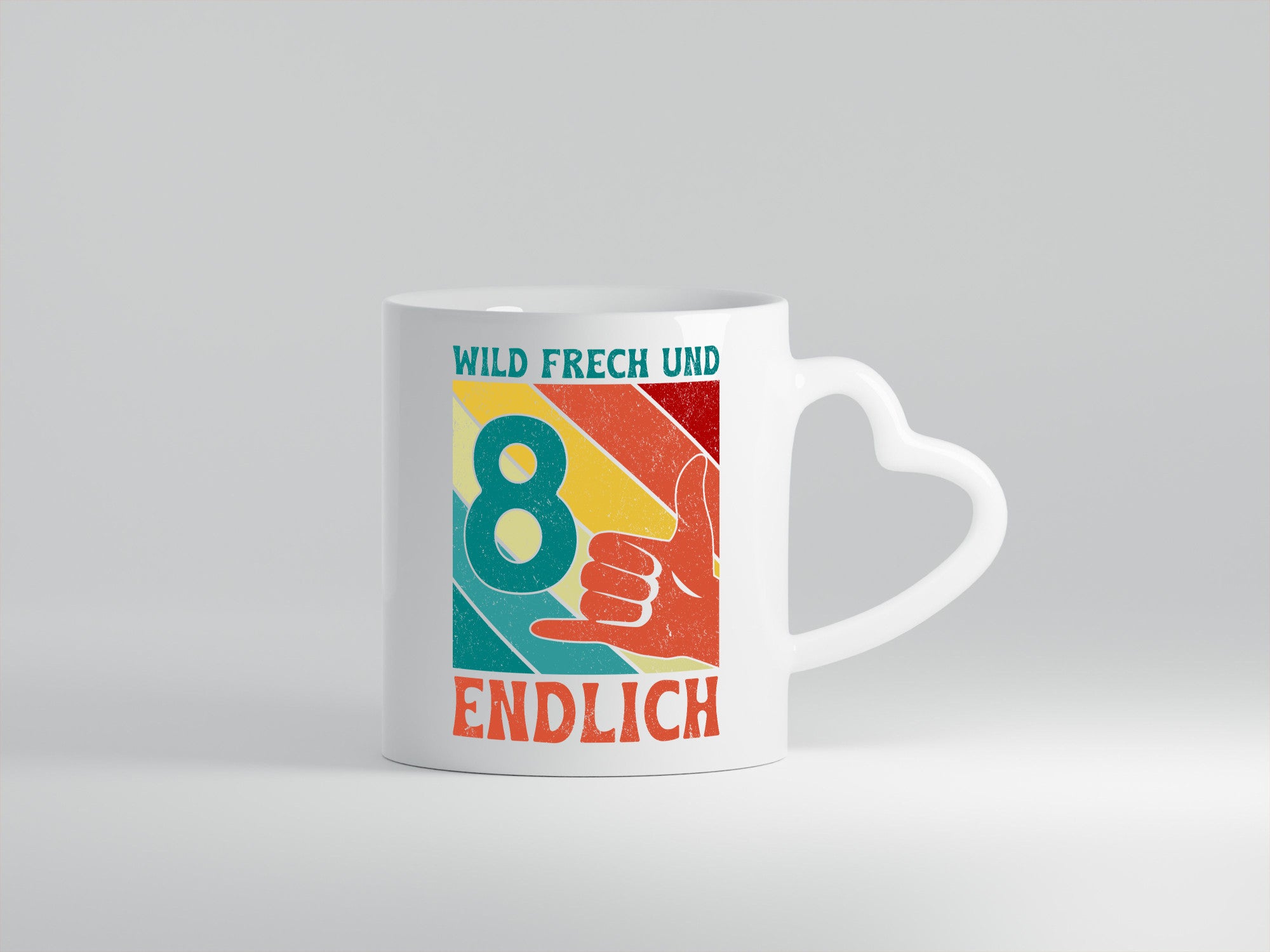 8. Geburtstag | 8 Jahre Wild und Frech Humor Geschenkidee Tasse