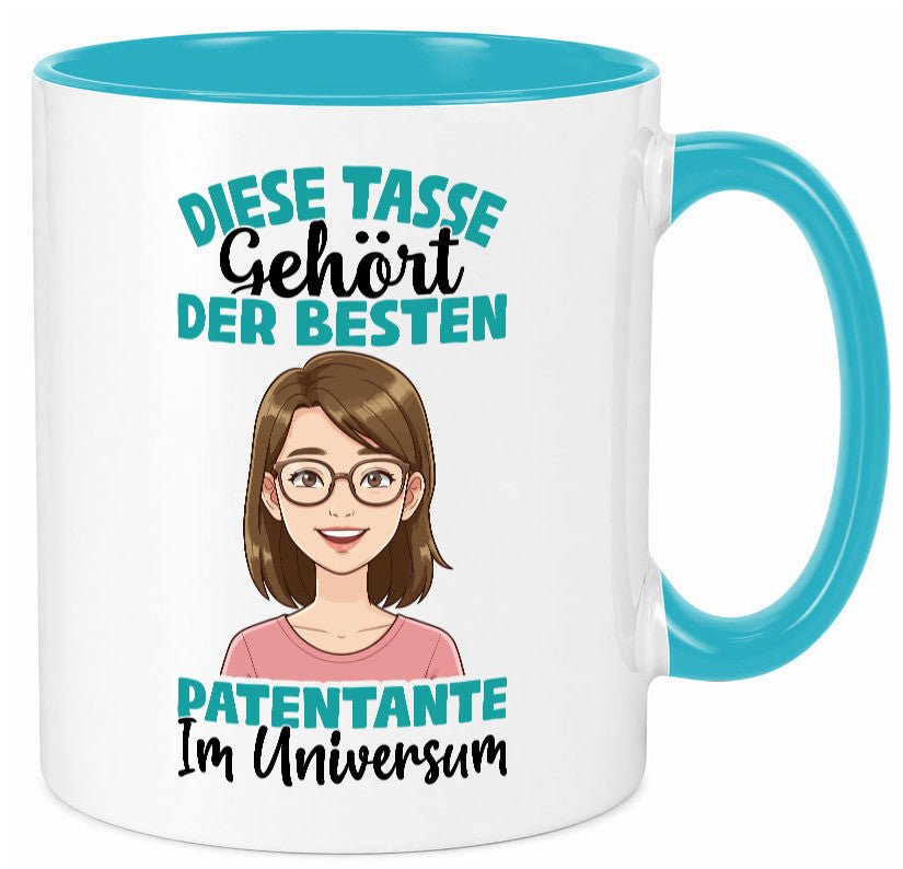 Im Universum: Patentante | Beste Tante Geschenk Humor Geschenkidee lustiger Tasse