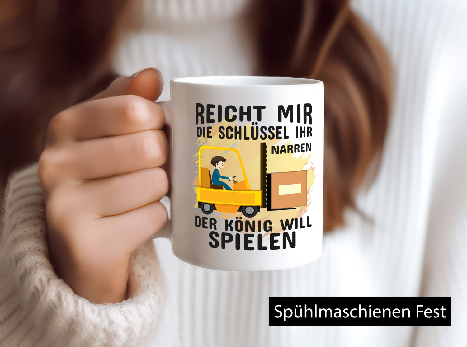 Gabelstapler Tasse | Lagerarbeiter Humor Beruf Arbeit Kollegen Büro Geschenkidee