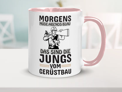 Jungs vom Gerüstbau | Gerüstbauer Tasse Baustelle Geschenk Humor Geschenkidee