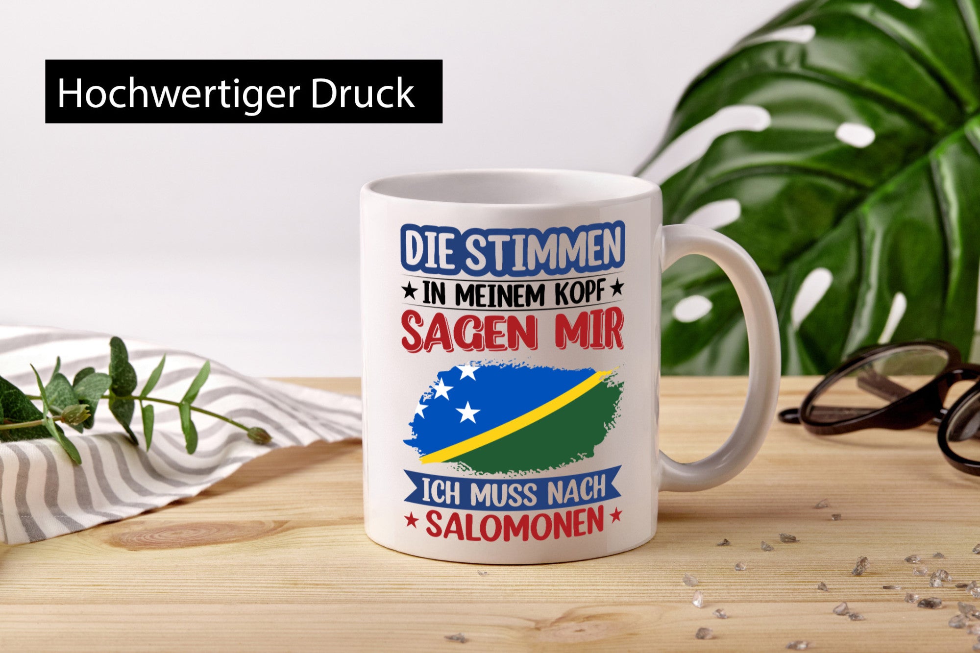 Salomonen | Urlaub Stimmen in meinem Kopf Traumland v2 Humor Geschenkidee Tasse