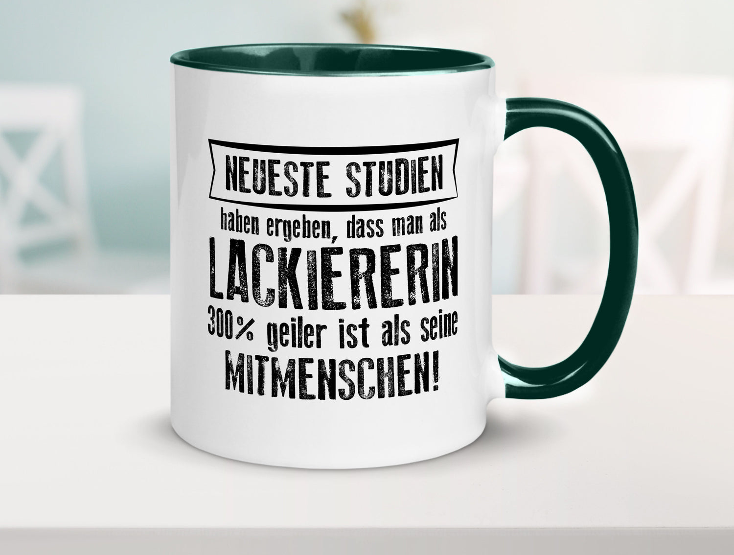 Neuste Studien: Lackiererin | lackieren Humor Geschenkidee Tasse