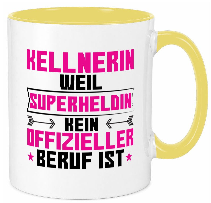 Superheldin Kellnerin | Beruf kellnern Bedienung Geschenk Arbeit Kollegen Büro Tasse