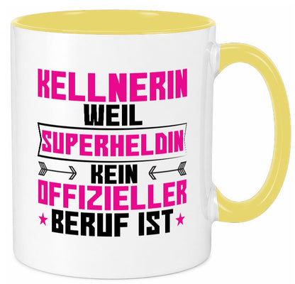 Superheldin Kellnerin | Beruf kellnern Bedienung Geschenk Arbeit Kollegen Büro Tasse