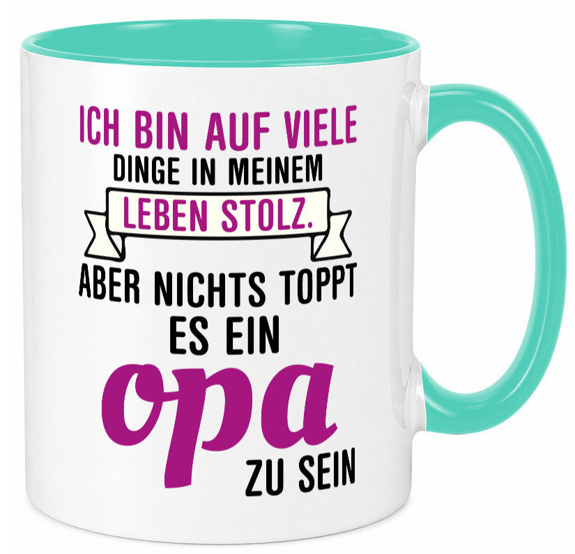 Opa Tasse | Stolzer Großvater Vatertag Enkelkinder Geschenk Familie