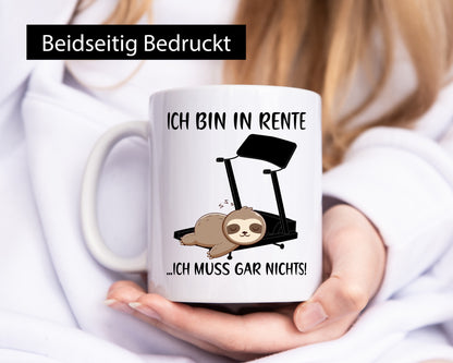 Ich bin in Rente | Rentner Ruhestand Faultier Faulpelz Geschenk Jubiläum