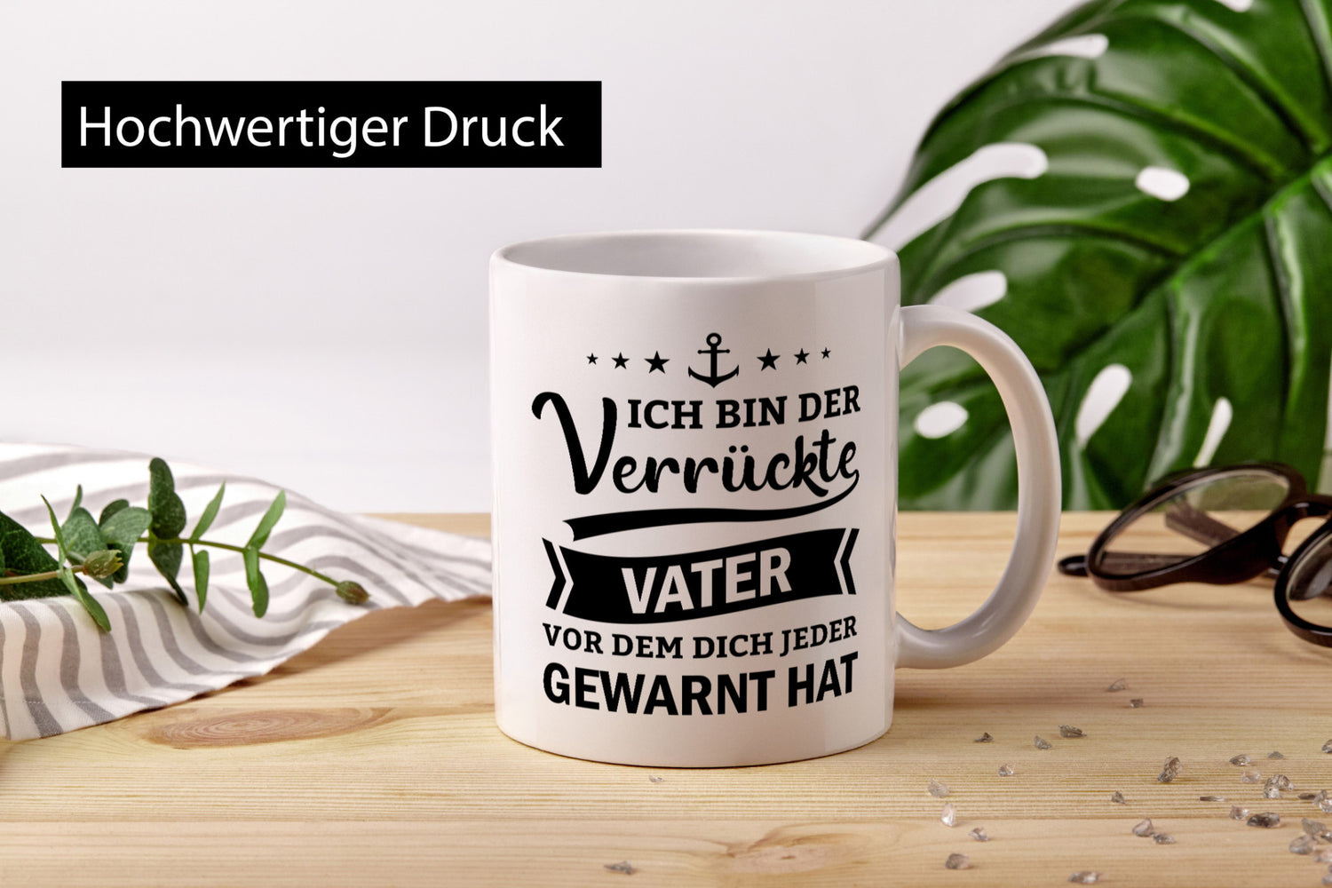 Ich bin der verrückte Vater vor dem dich jeder warnt lustiger Spruch Geschenk