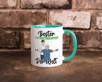 Bester Physiotherapeut v3 Geschenk Humor Geschenkidee lustiger Spruch Tasse
