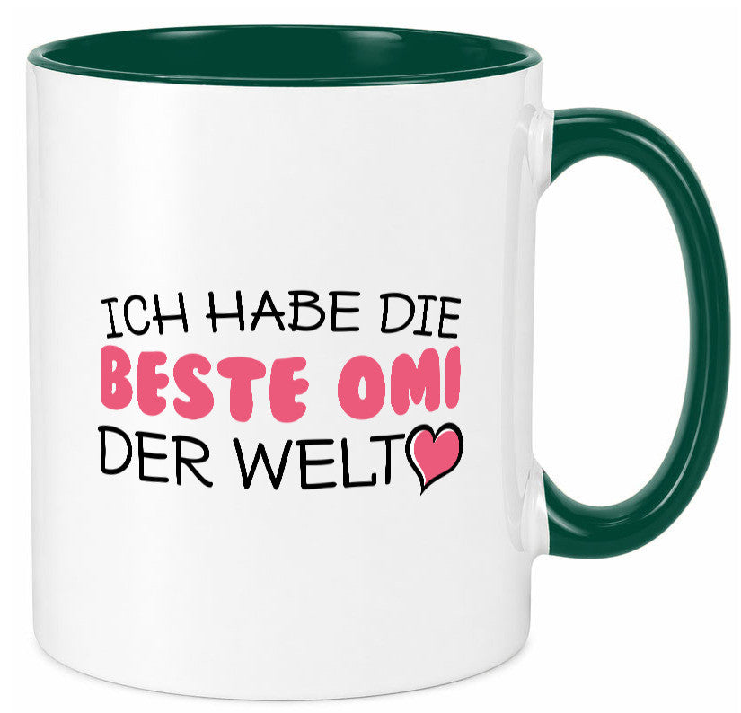 Beste Omi der Welt | Oma Tasse Geburtstag Muttertag lustig Familie Geschenkidee