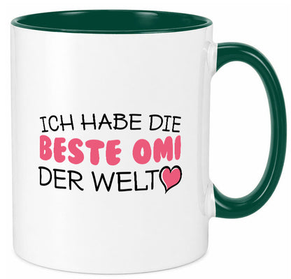 Beste Omi der Welt | Oma Tasse Geburtstag Muttertag lustig Familie Geschenkidee