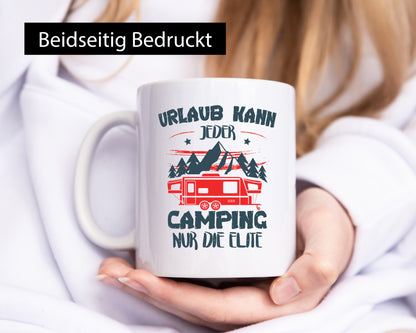 Nur die Elite | Camping Urlaub im Wald Geschenk Humor Geschenkidee lustiger