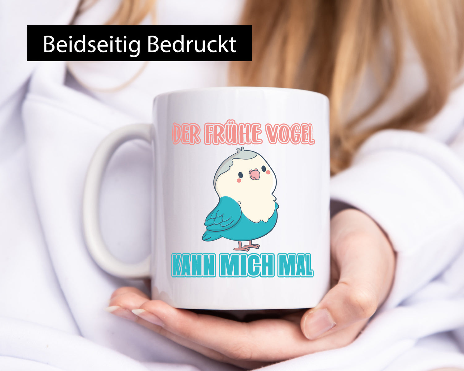 Der frühe Vogel | Statement Tasse Morgenmuffel Geschenkidee Humor