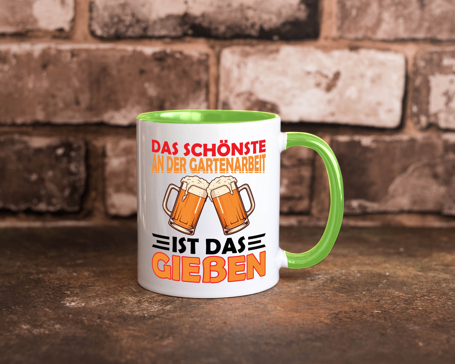Das schönste an gartenarbeit ist Gießen | Biertrinker Geschenkidee Arbeit