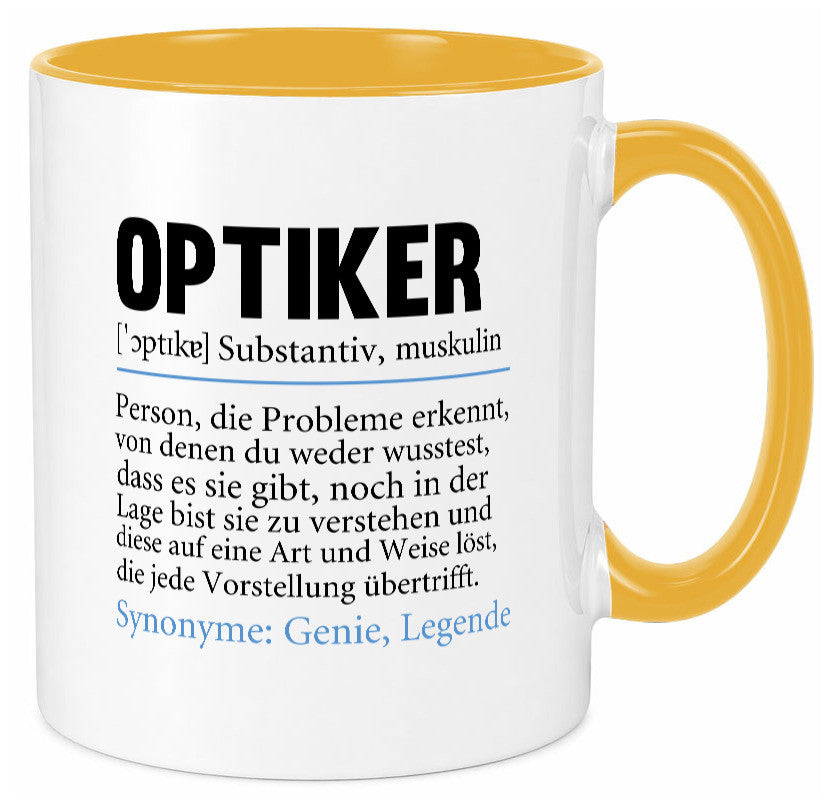Optiker | Spruch Augenoptiker Beruf Humor v2 lustiger Geschenk Arbeit Kollegen