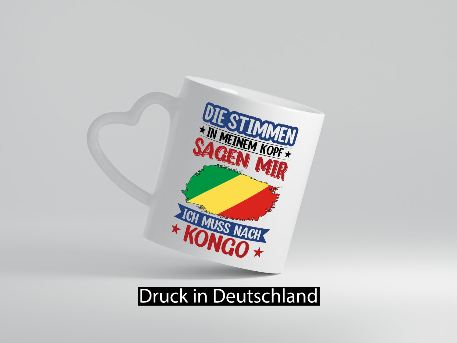 Kongo | Urlaub Stimmen in meinem Kopf Traumland Humor Geschenkidee Tasse
