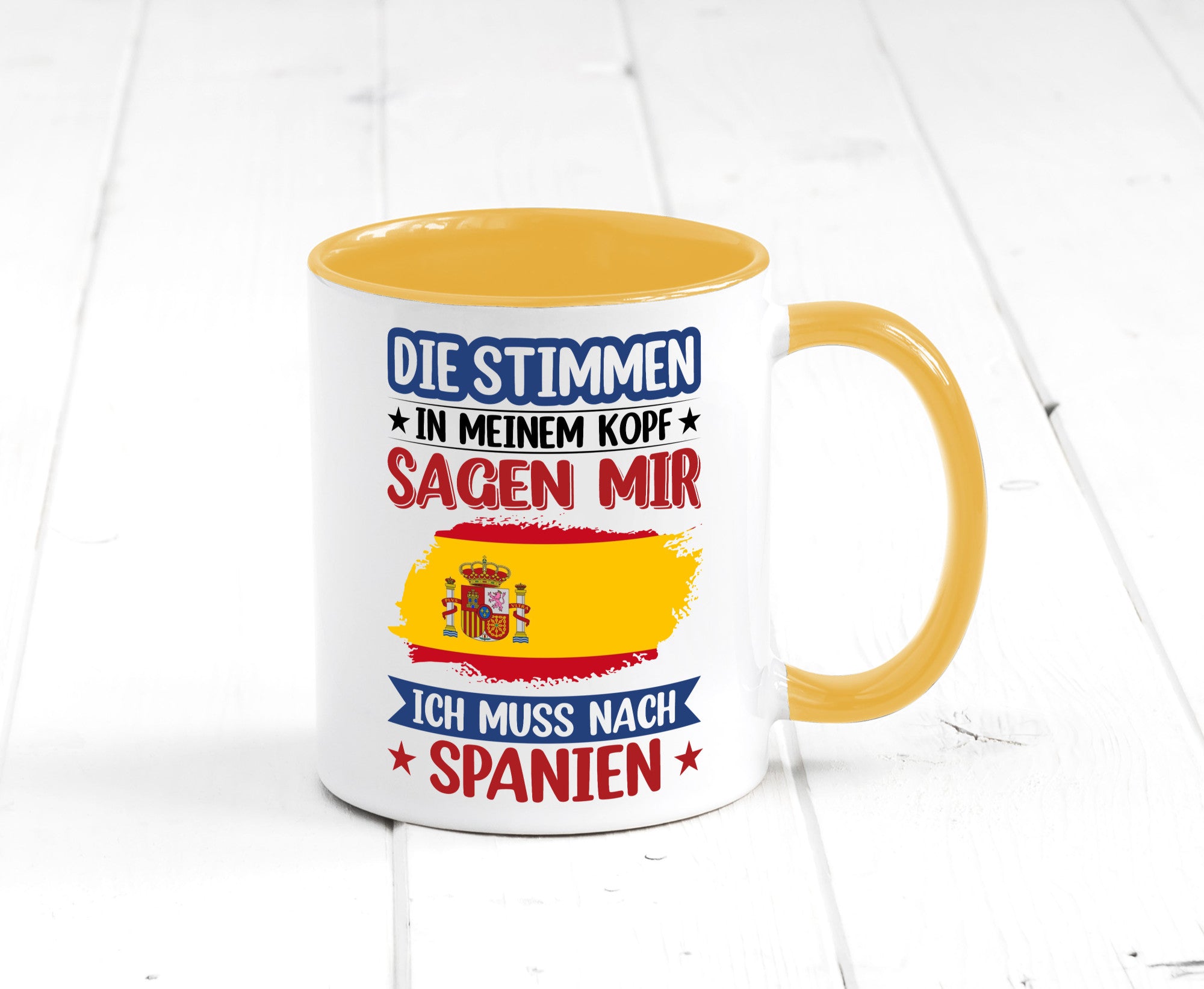 Spanien | Urlaub Stimmen in meinem Kopf Traumland v2 lustiger Spruch Geschenk
