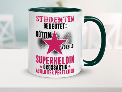 Bedeutung von Studentin | Uni Studium Universität Geschenkidee Humor Tasse