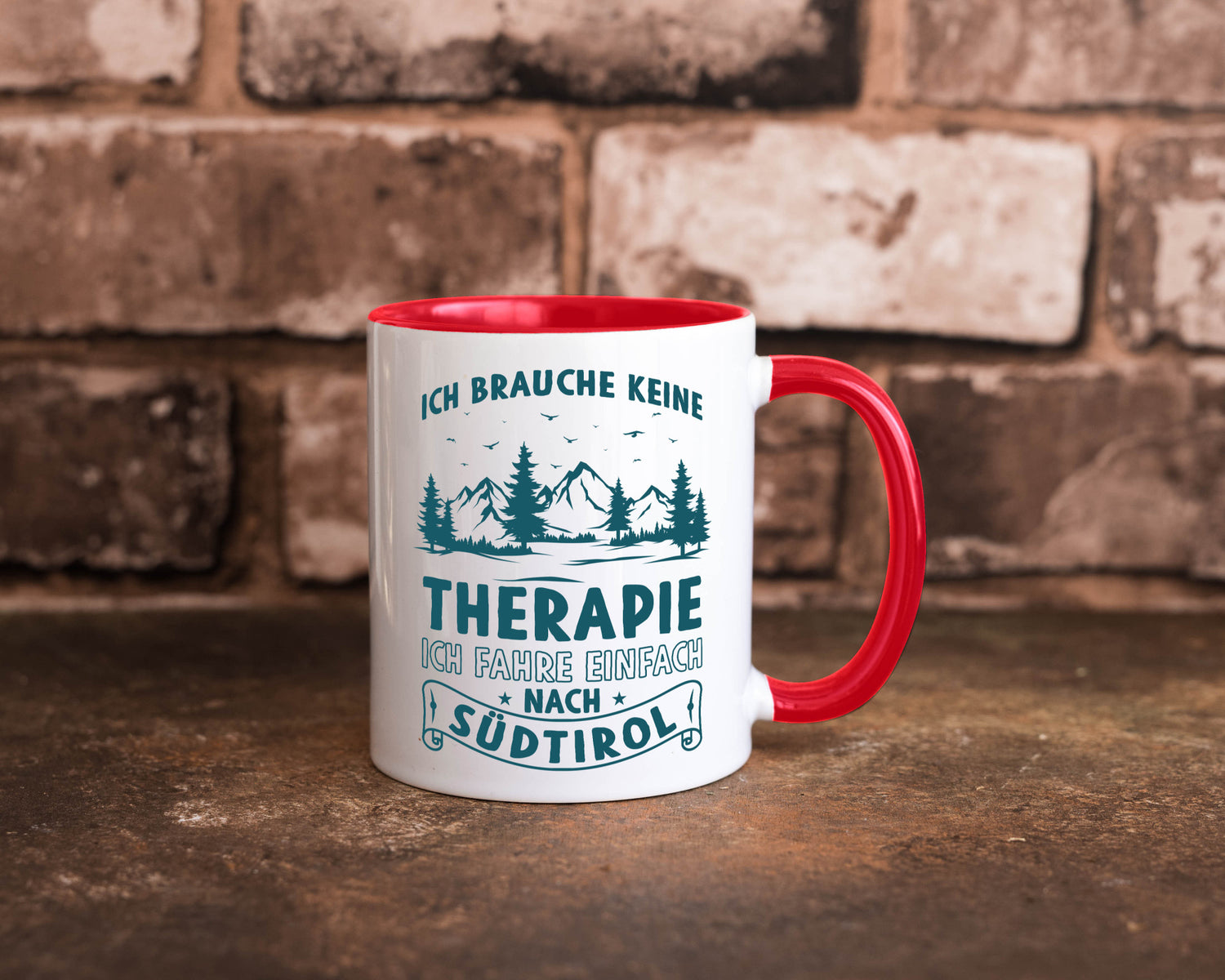Keine Therapie, ich muss nach Südtirol | Berge Wald Geschenkidee Humor Tasse