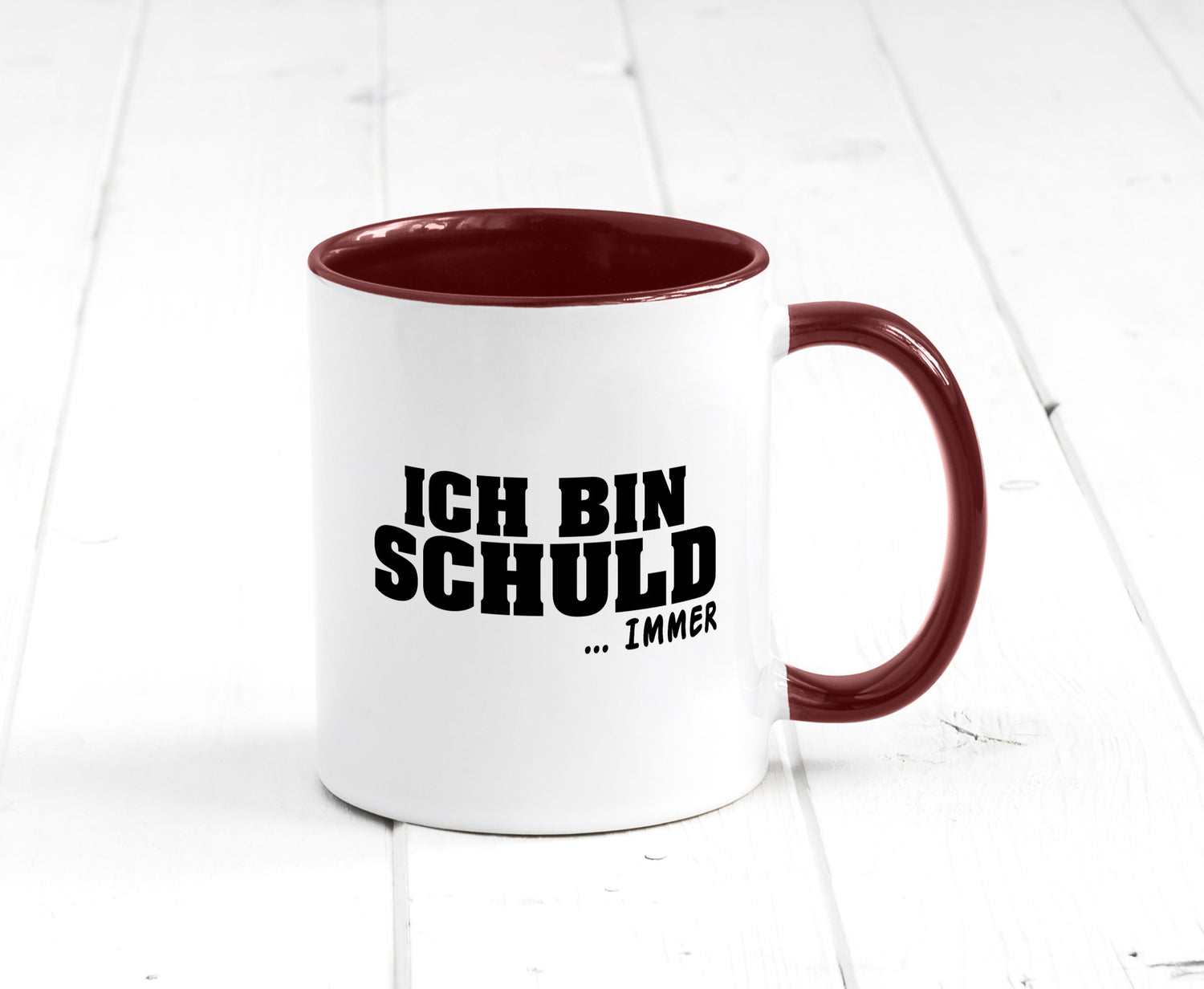 Ich bin Schuld | Schwarze Schaff lustig Humor Geschenkidee Geschenk Tasse