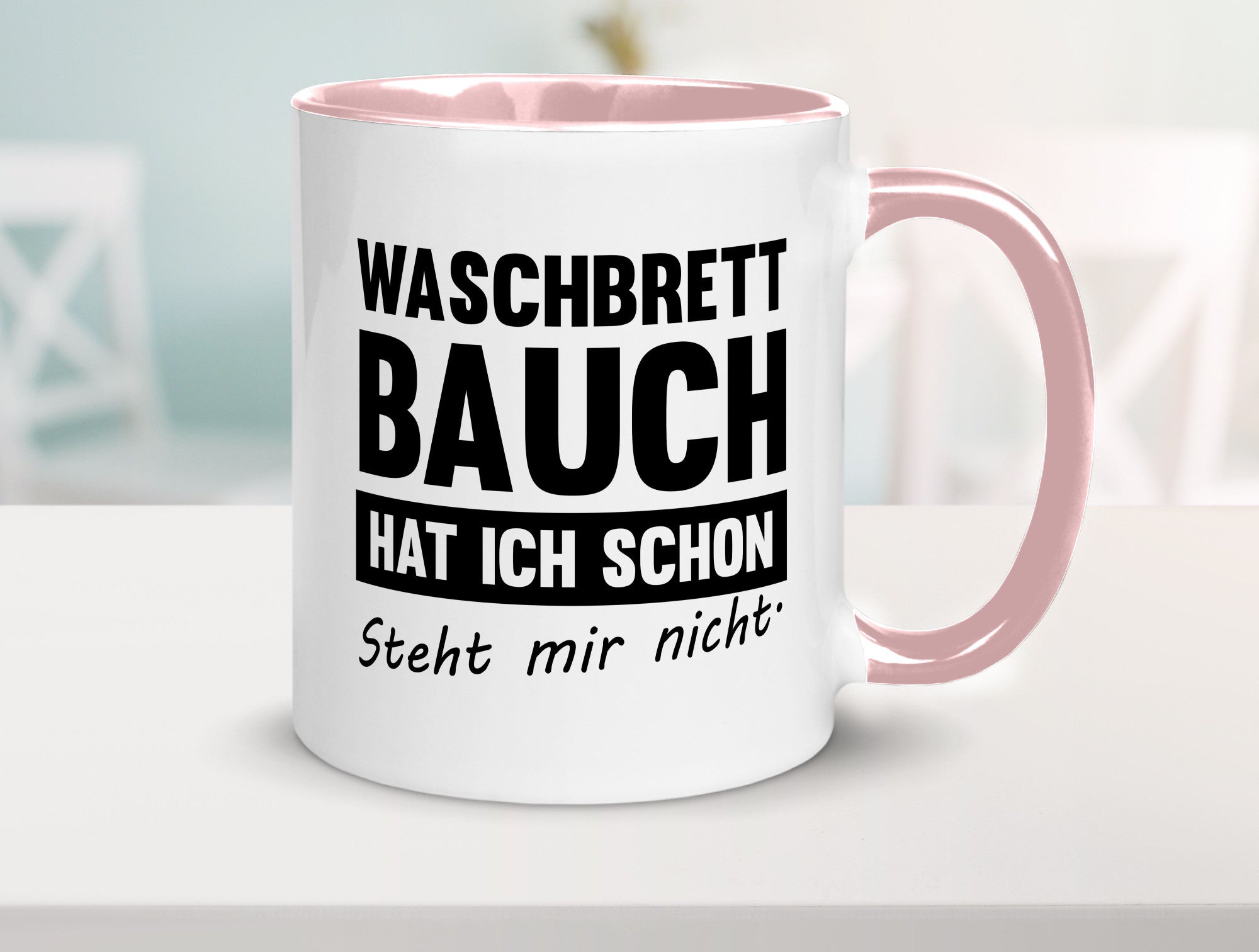 Waschbrettbauch steht mir nicht | Sixpack Gym lustiger Spruch Geschenk Humor