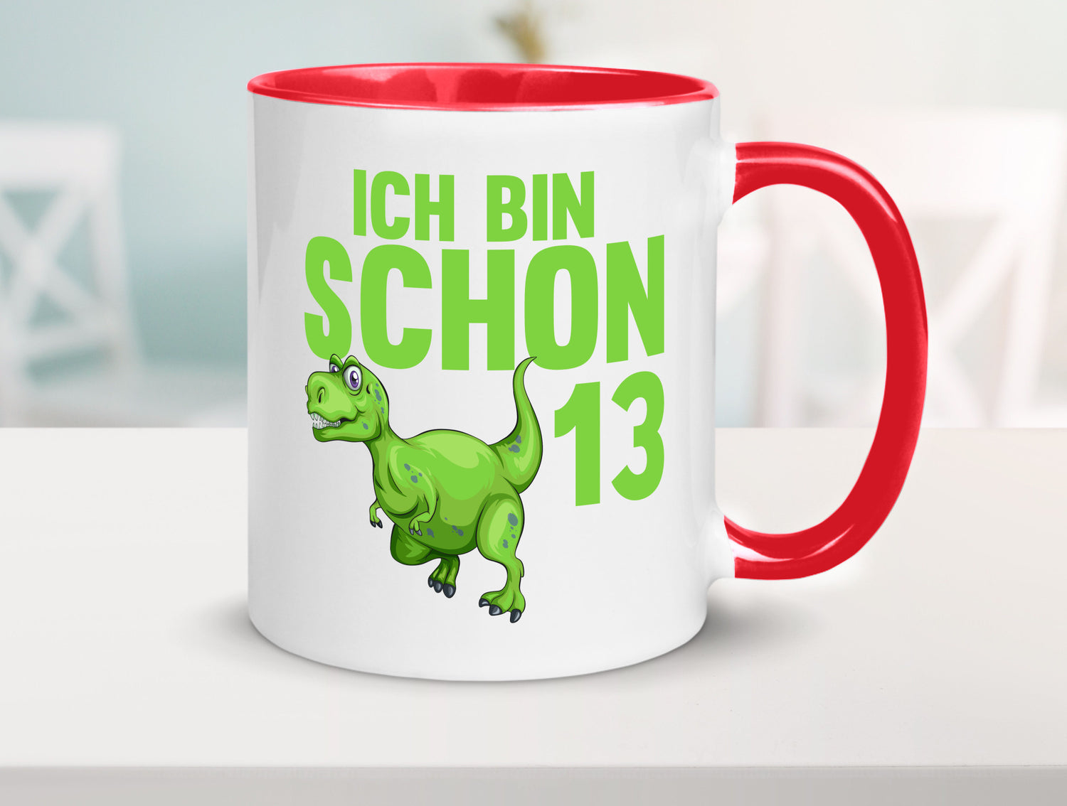 13. Geburtstag | 13 Jahre Dino Dinosaurier Humor Geschenkidee Tasse