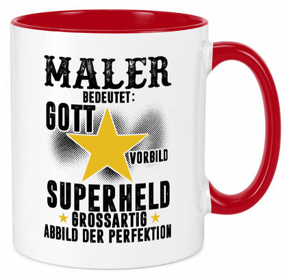 Bedeutung von Maler | Malerei Humor Geschenkidee Tasse