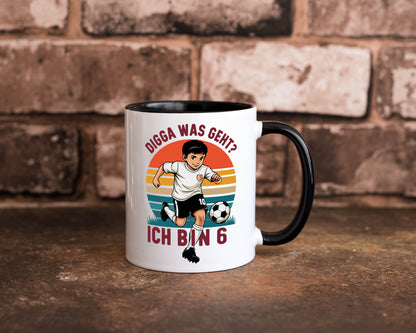 6 Geburtstag | Jahre Digga was geht ab Fußball lustiger Spruch Geschenk