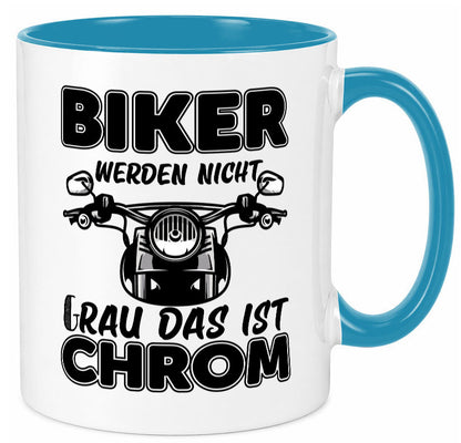 Biker werden nicht grau | Motorrradfahrer Tasse Humor Geschenkidee