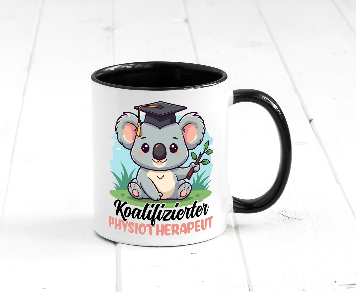Koalifizierter Physiotherapeut Geschenk Humor Geschenkidee lustiger Spruch Tasse