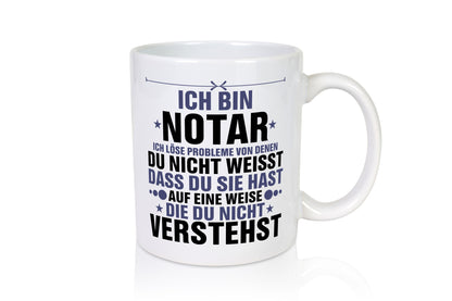 Löse Probleme: Notar | Jurist v2 lustiger Spruch Geschenk Humor Geschenkidee