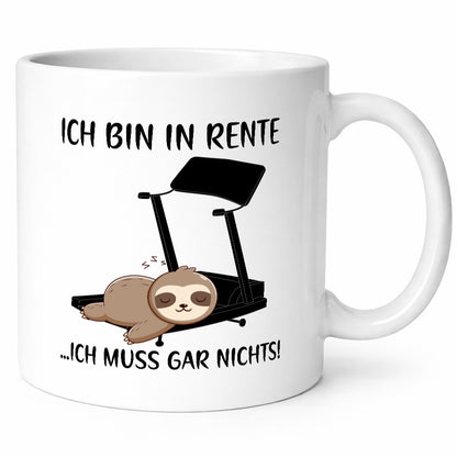 Ich bin in Rente | Rentner Ruhestand Faultier Faulpelz Geschenk Jubiläum