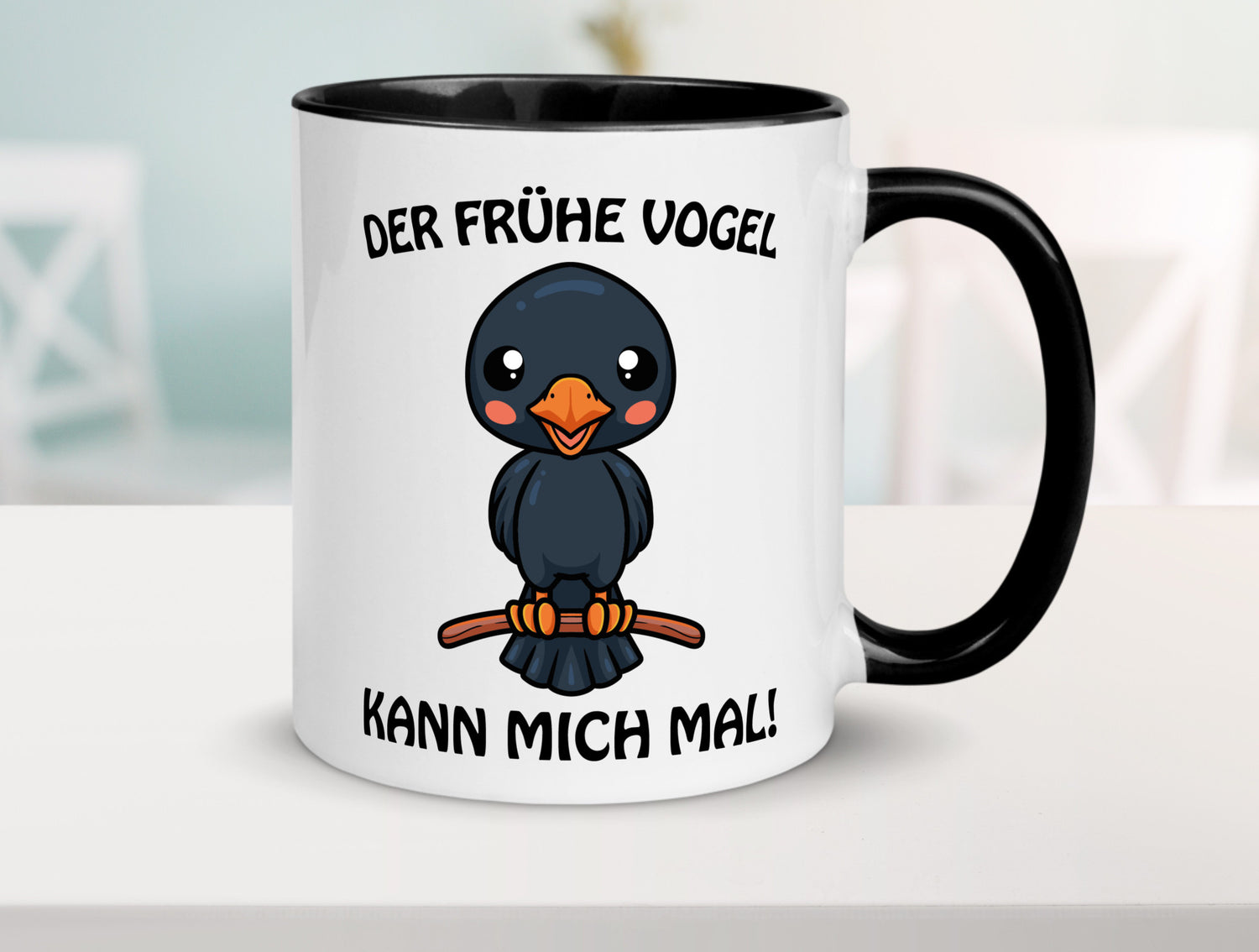 Der Frühe Vogel Humor Geschenkidee Tasse