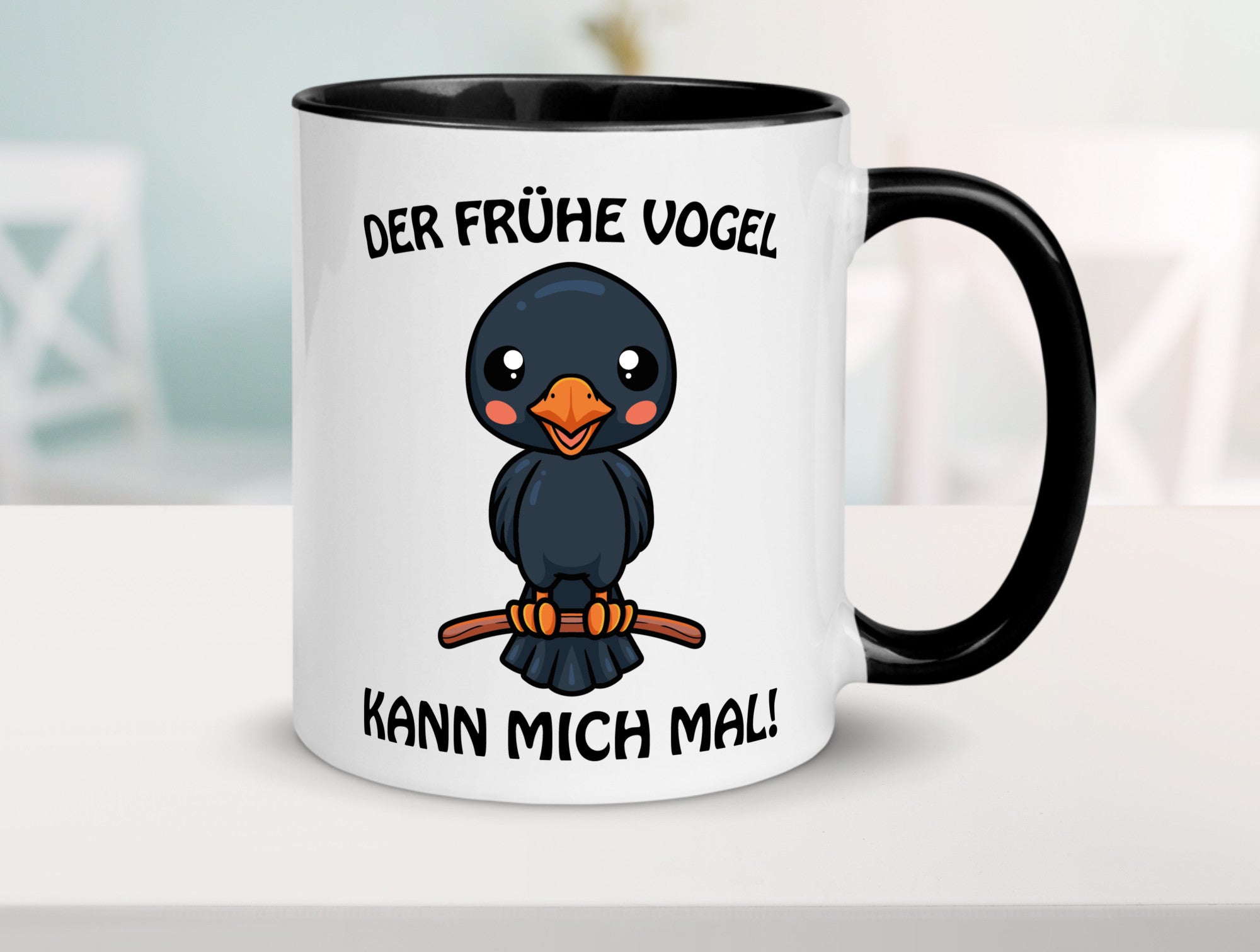 Der Frühe Vogel Humor Geschenkidee Tasse