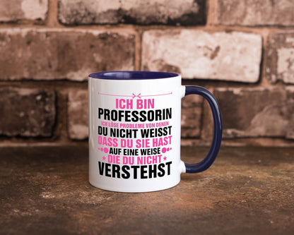 Löse Probleme: Professorin | Uni Universität v2 Geschenkidee Humor Tasse