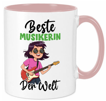 Beste Musikerin | Musik Musikantin v2 Geschenkidee Humor Tasse