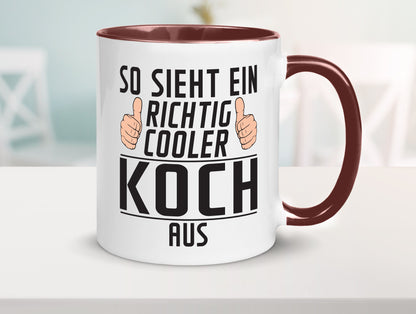 Richtig Cooler Koch | Chefkoch Humor Arbeit Kollegen Büro Geschenkidee Tasse