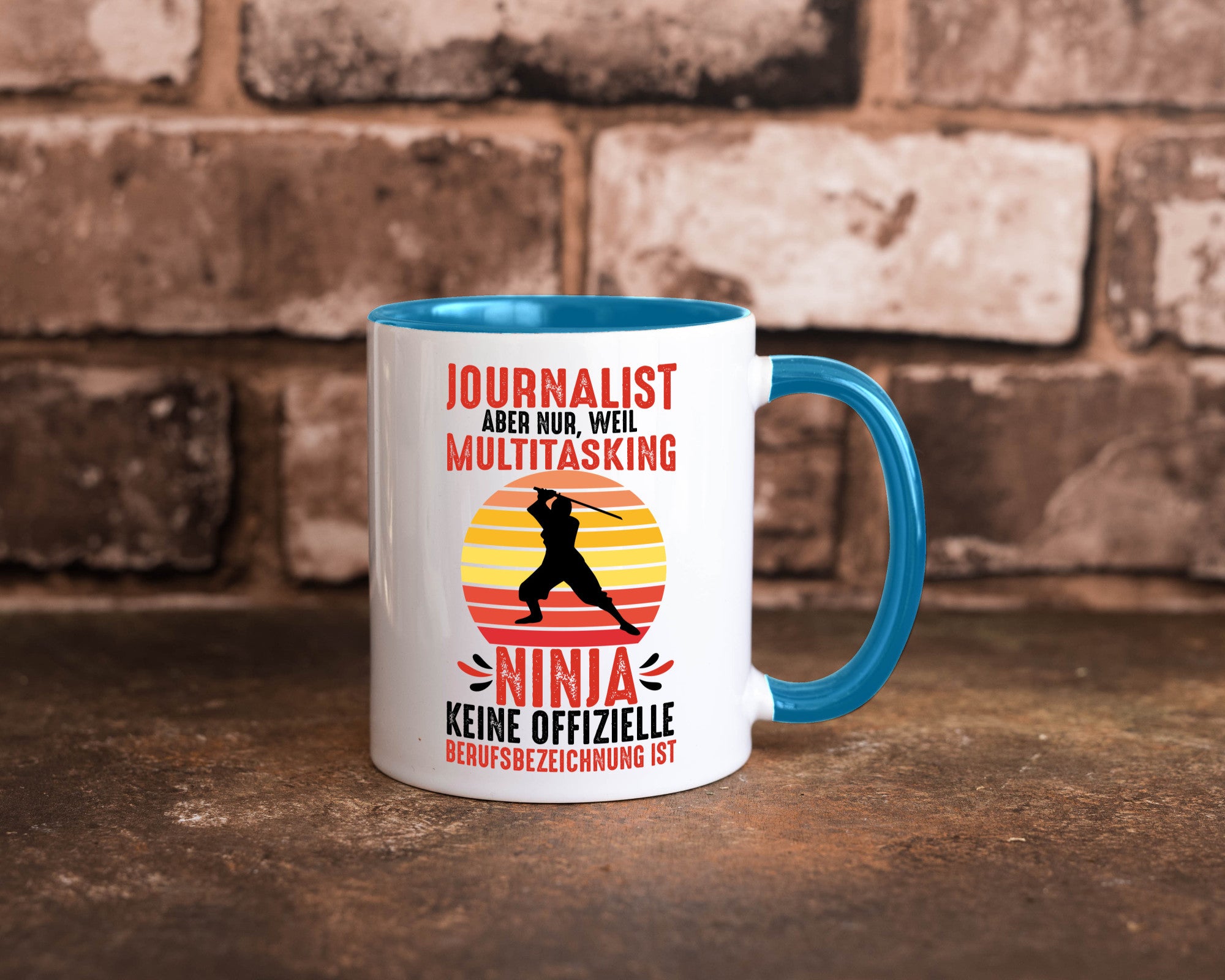 Journalist weil Multitasking Ninja kein Beruf ist Geschenk Arbeit Kollegen Büro