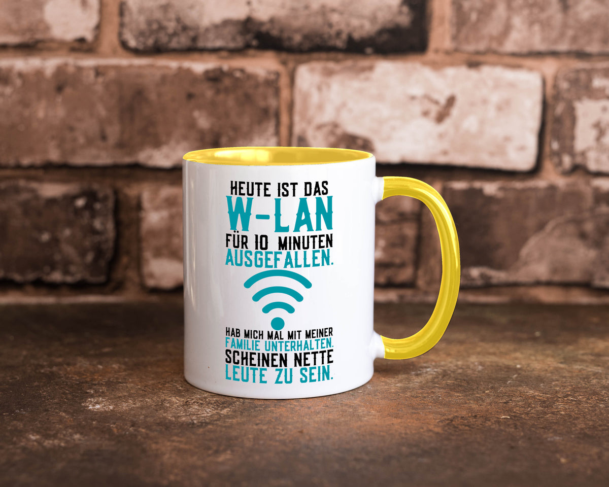 10 Minuten W-Lan Ausfall | Nerd Computer PC Gamer lustig Humor Geschenkidee Tasse
