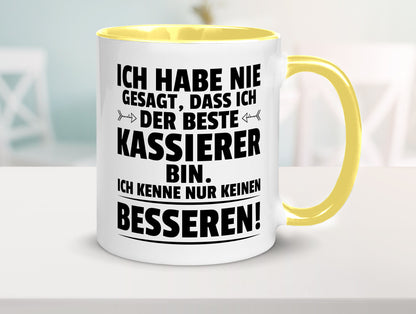 Der Beste Kassierer Geschenk Humor Geschenkidee lustiger Spruch Tasse