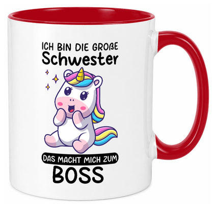 Große schwester macht mich zum Boss | Einhorn Geschwister lustiger Spruch