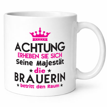 Seine Majestät Brauerin | Bier Brauerei lustig Humor Geschenkidee Geschenk Tasse