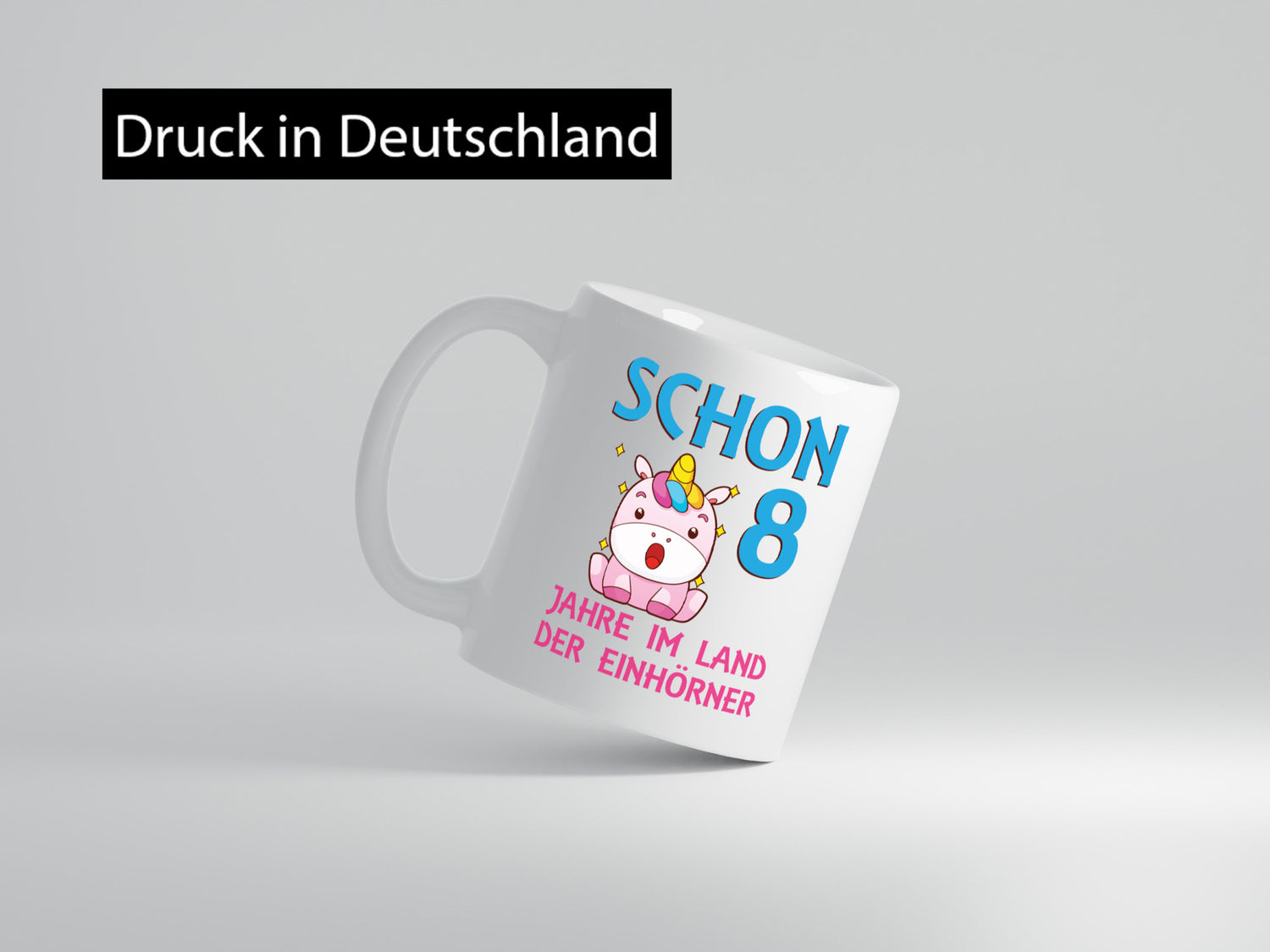 Schon 8 Jahre im Land der Einhörner | Einhorn lustig Humor Geschenkidee