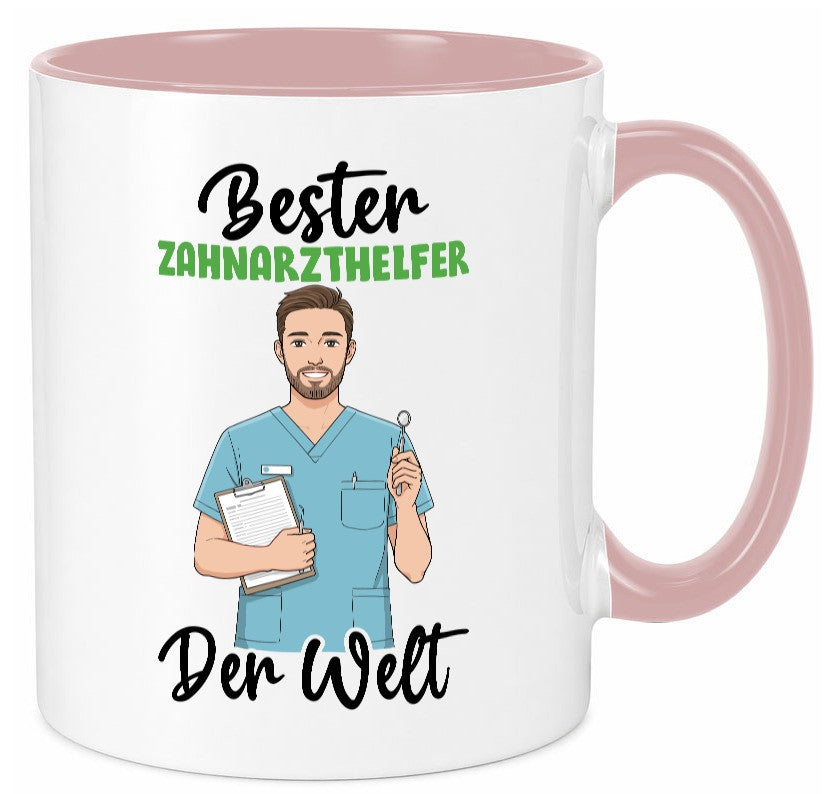 Bester Zahnarzthelfer | Zahnmedizin v2 lustiger Spruch Geschenk Humor Tasse