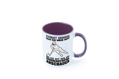 Eishockeyspiel | Eishockeyfan Tasse Eishockeyspieler Humor Geschenkidee