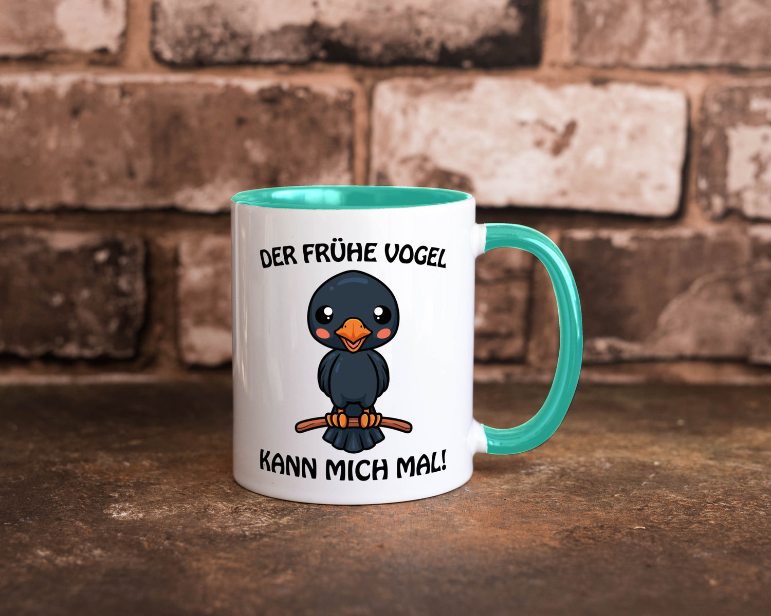 Der Frühe Vogel Humor Geschenkidee Tasse