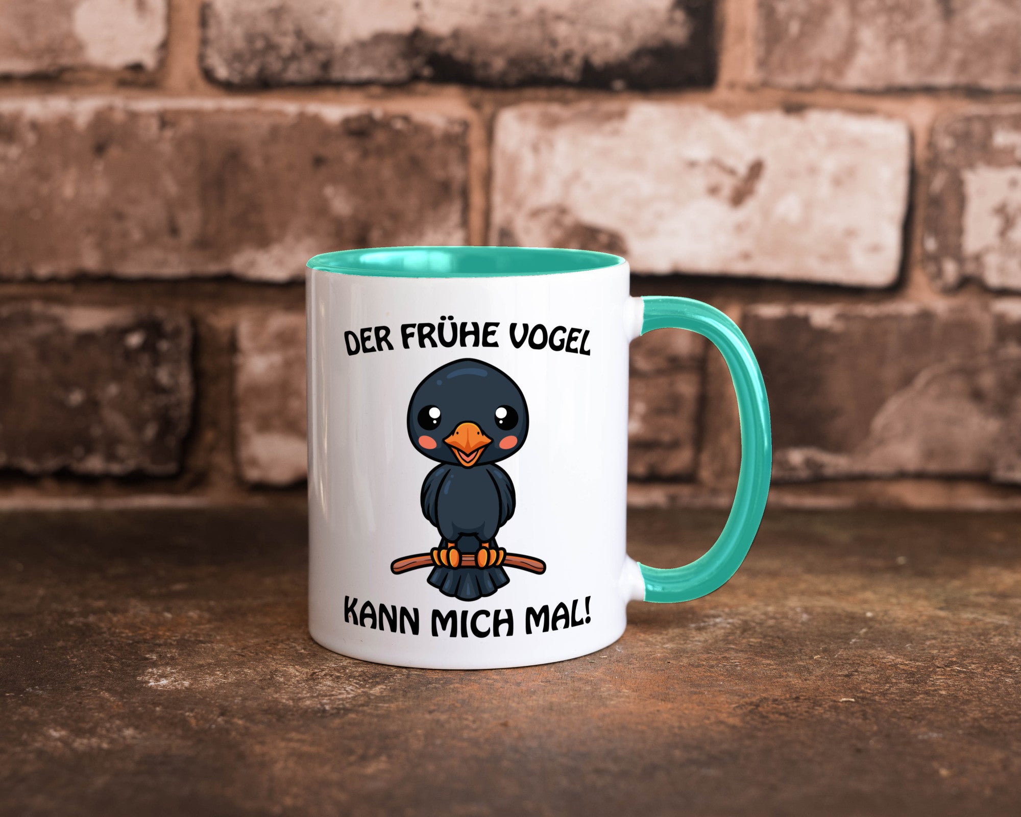 Der Frühe Vogel Humor Geschenkidee Tasse